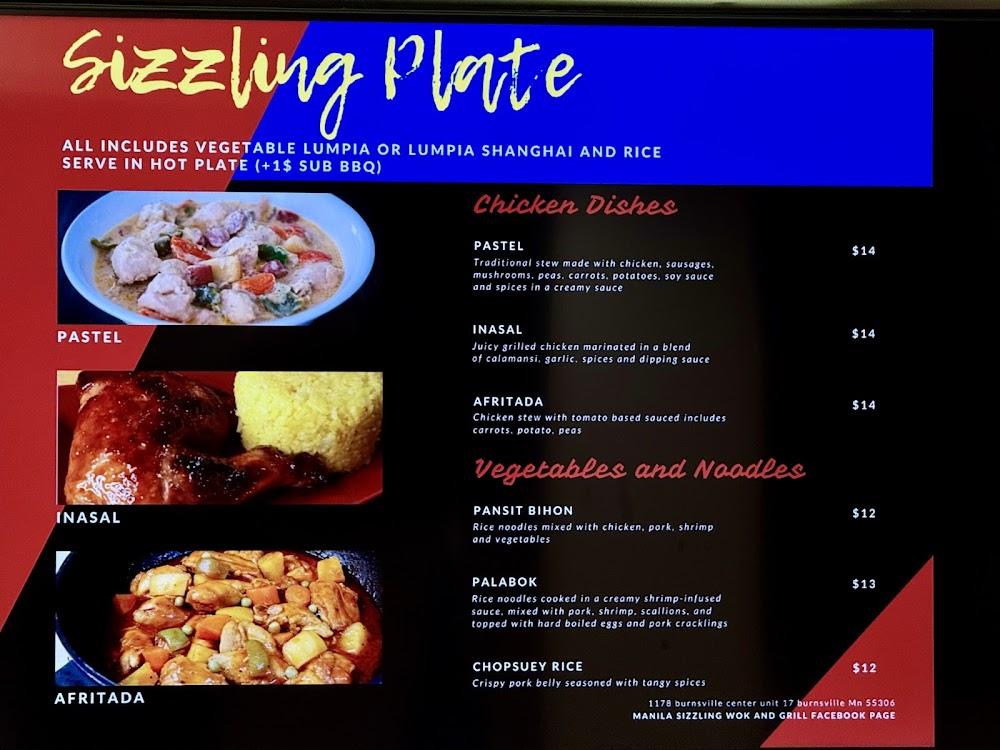 Manila Sizzling Wok and Grill Afritada